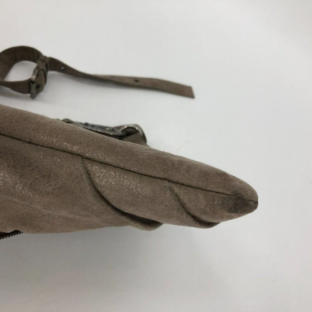 Matt & Nat taupe fabric envelope shoulder bag zipper detail  recycled materials - Picture 9 of 15
